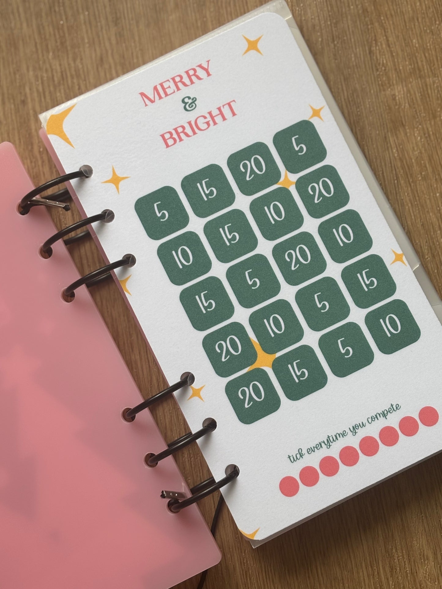 Christmas 250 Savings Challenge Binder A6