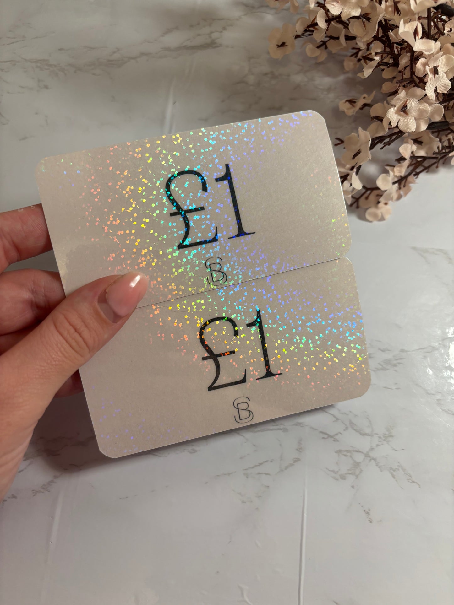 £1 Cash Placeholders