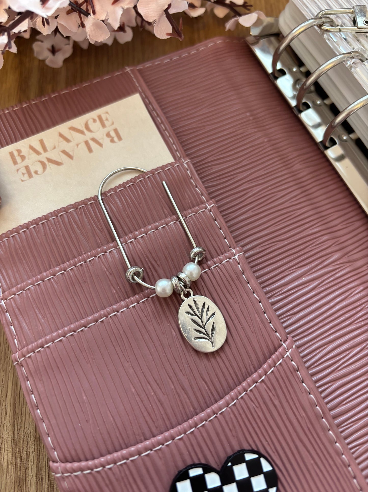 Silver Florrie Flower Binder Charm