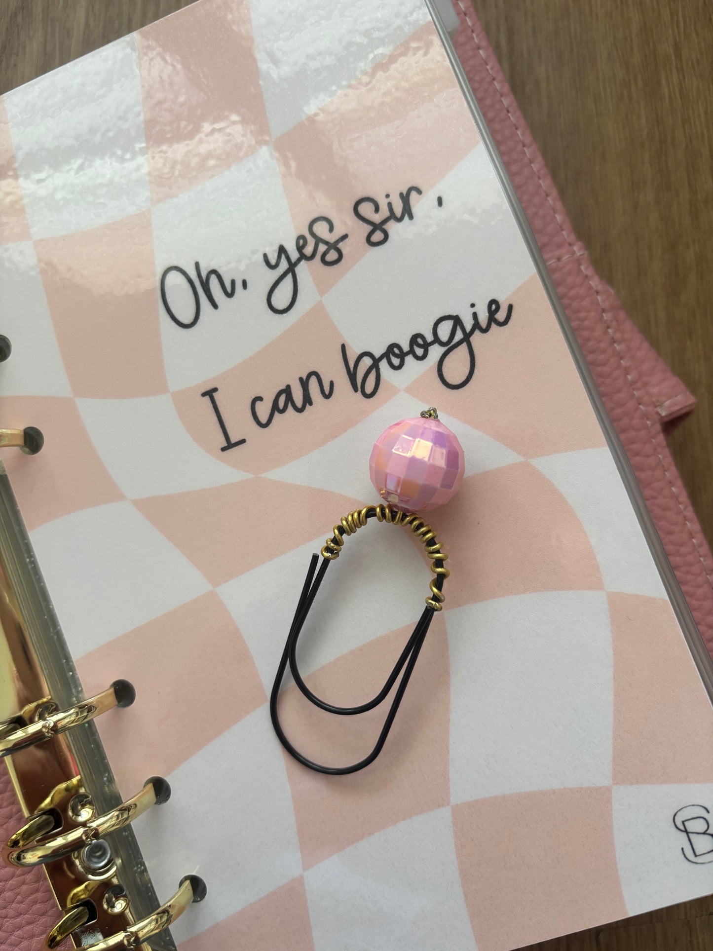 Bubblegum Boogie Binder Charm