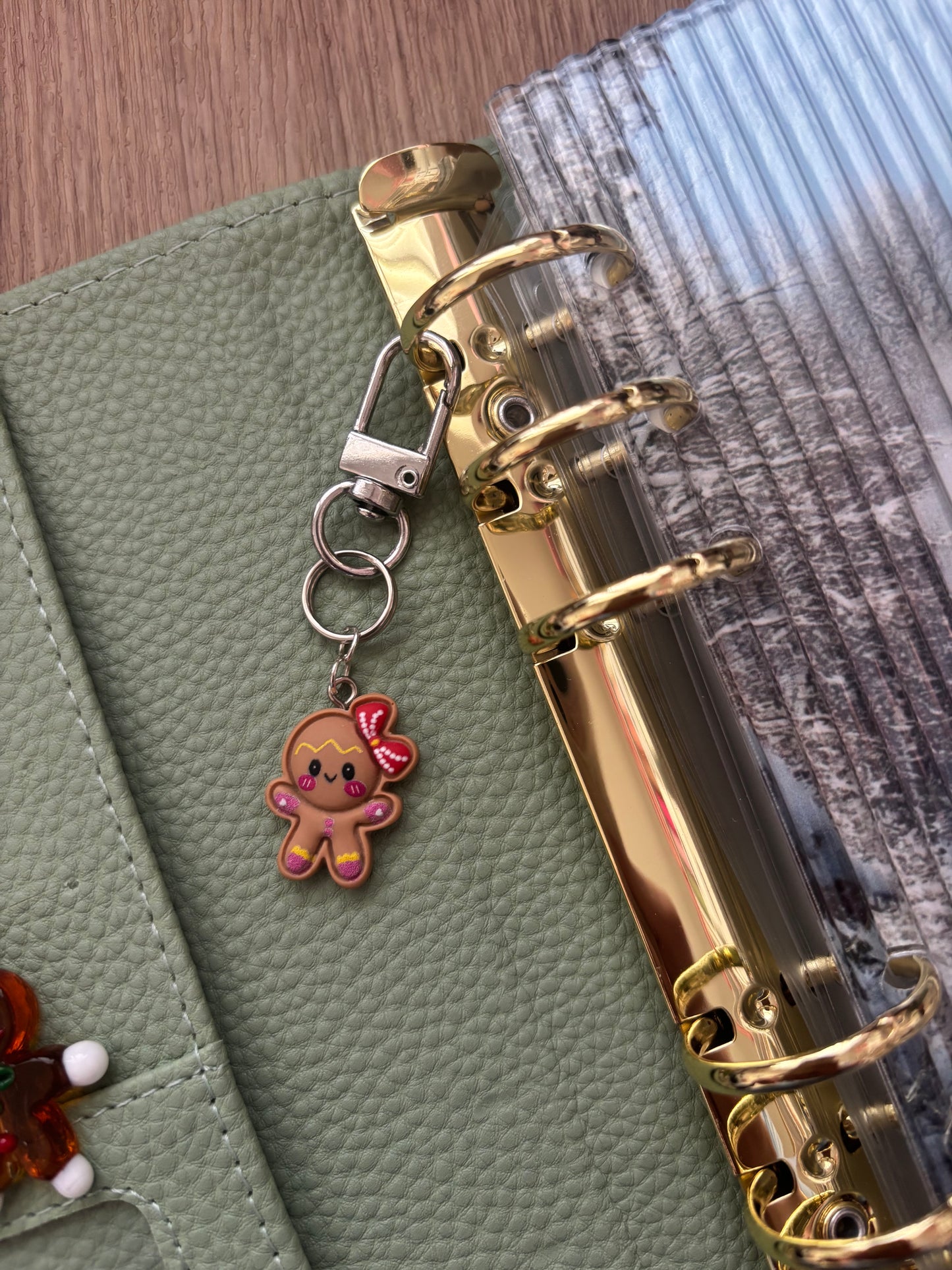 Gingerbread Joy Binder Charm