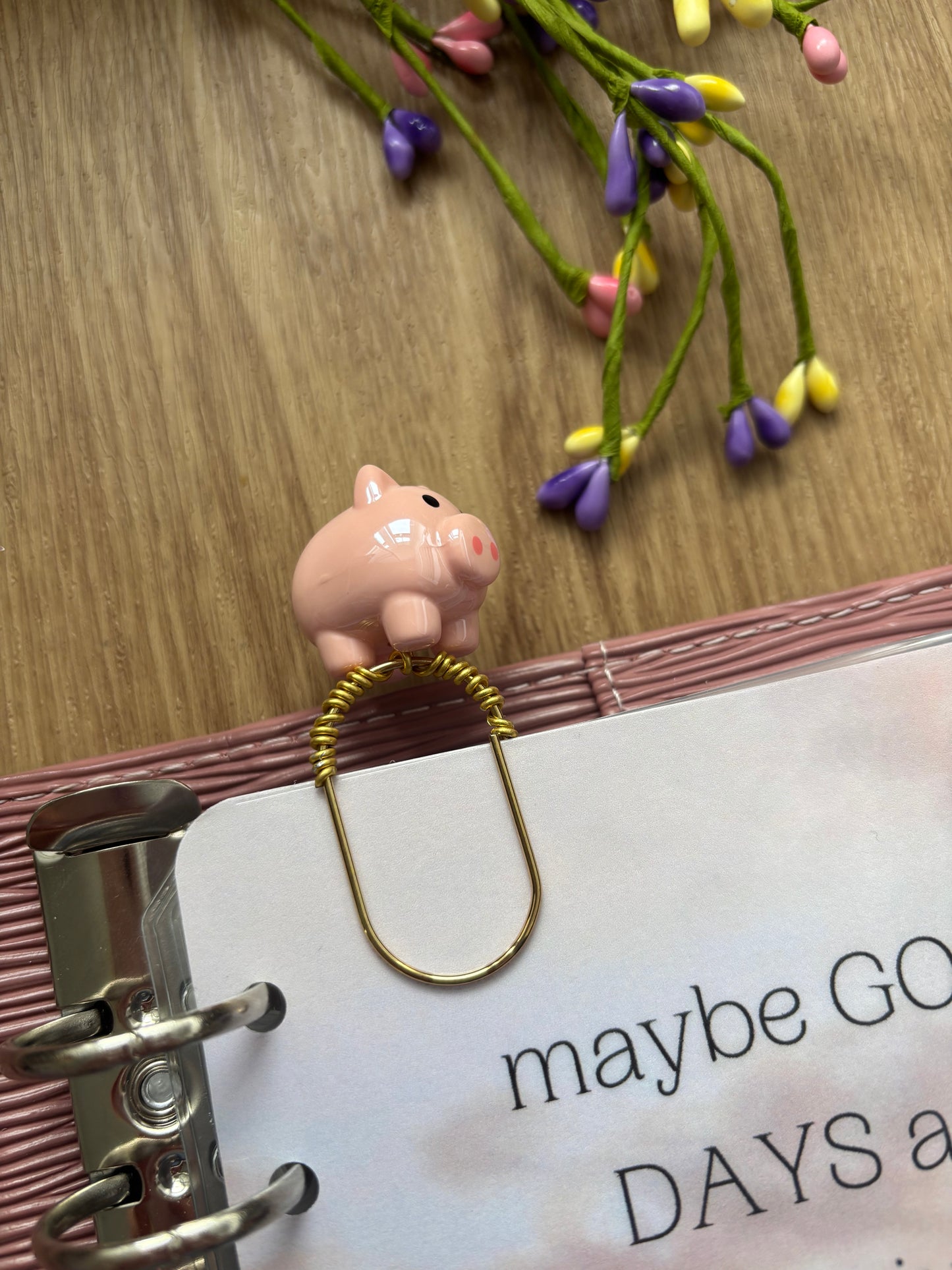 Piggy Pounds Binder Charm