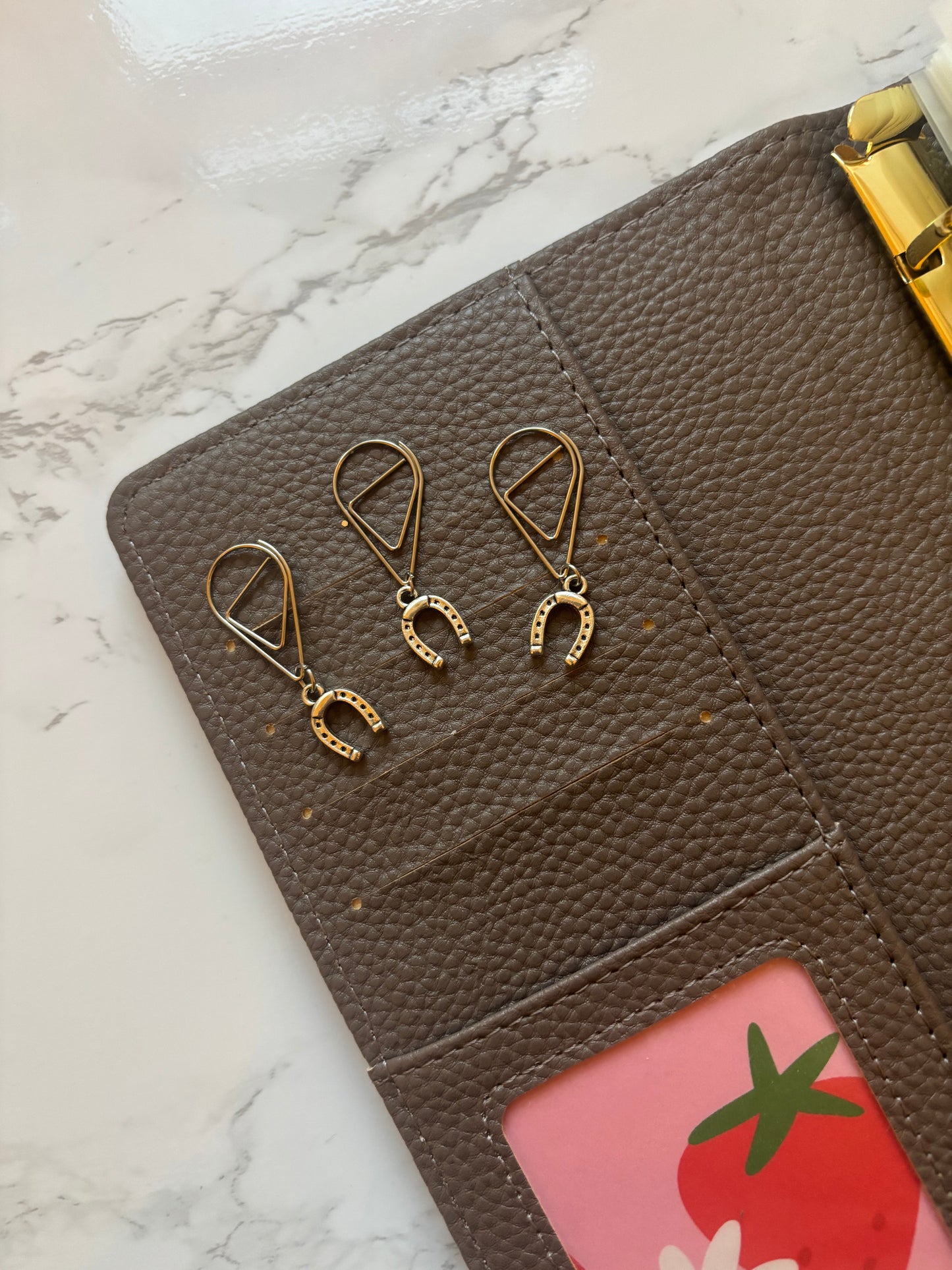 Silver Horse Show Binder Charm