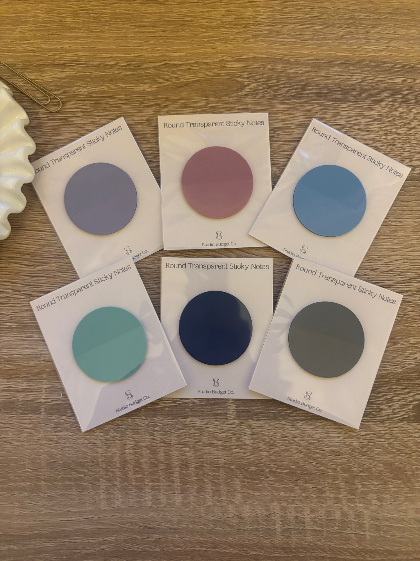 Round Transparent Sticky Notes