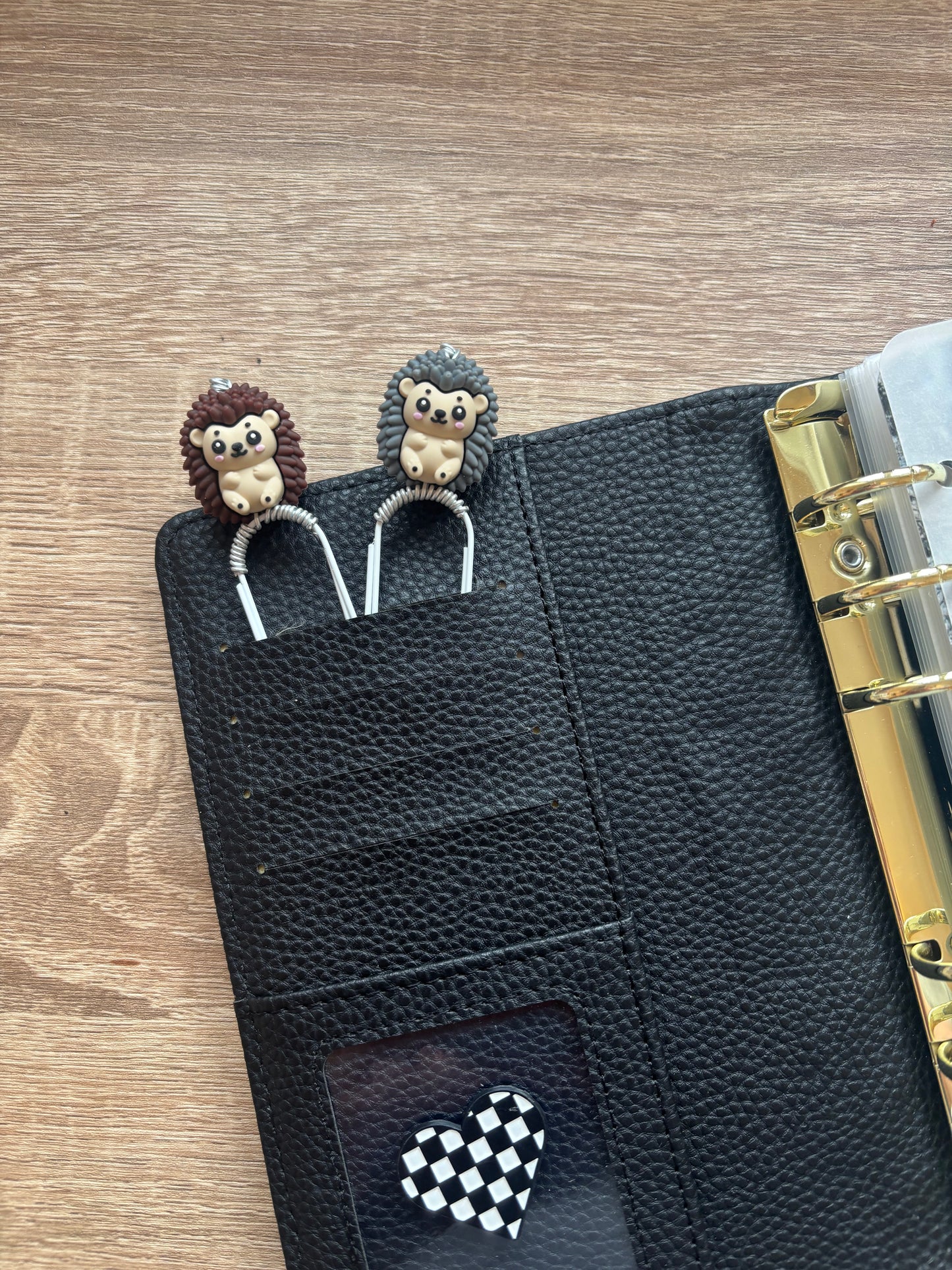 Hallie Hedgehog Binder Charm