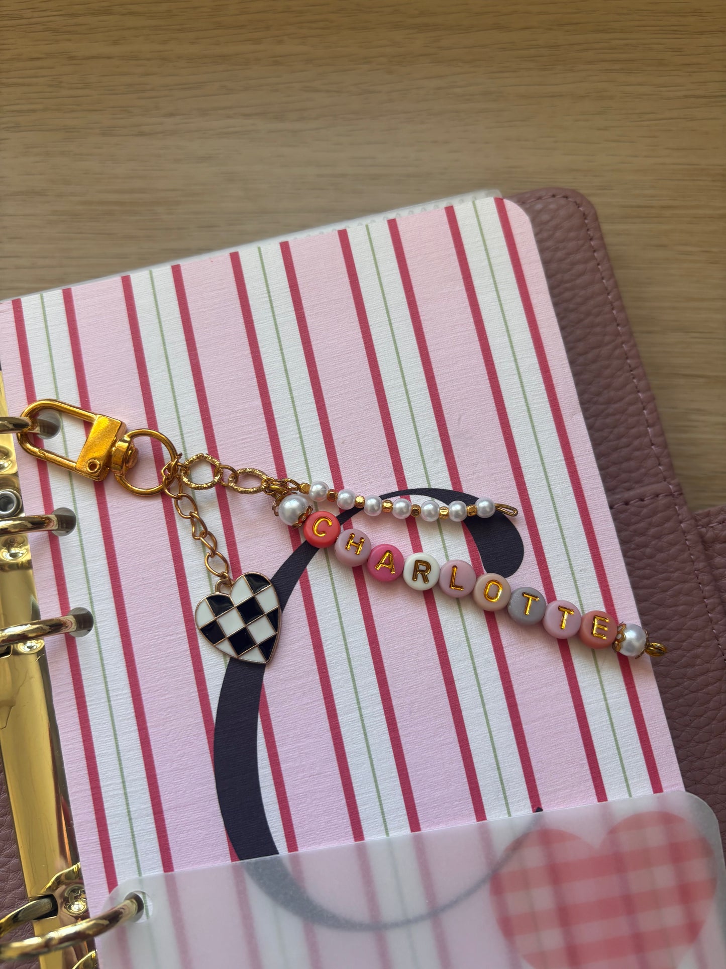 Pop My Name on It Binder Keyring