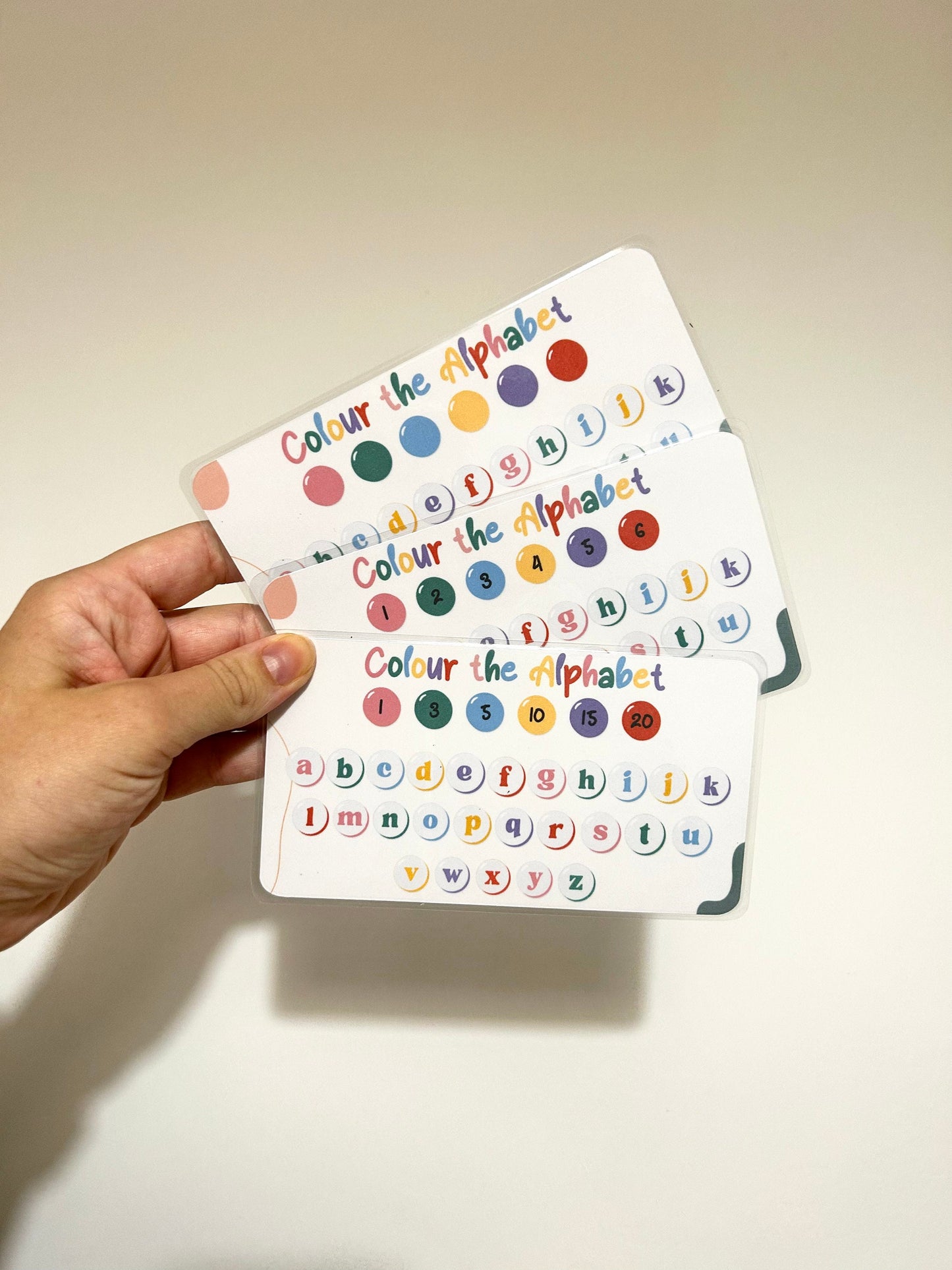 Colour The Alphabet Dice Savings Challenge