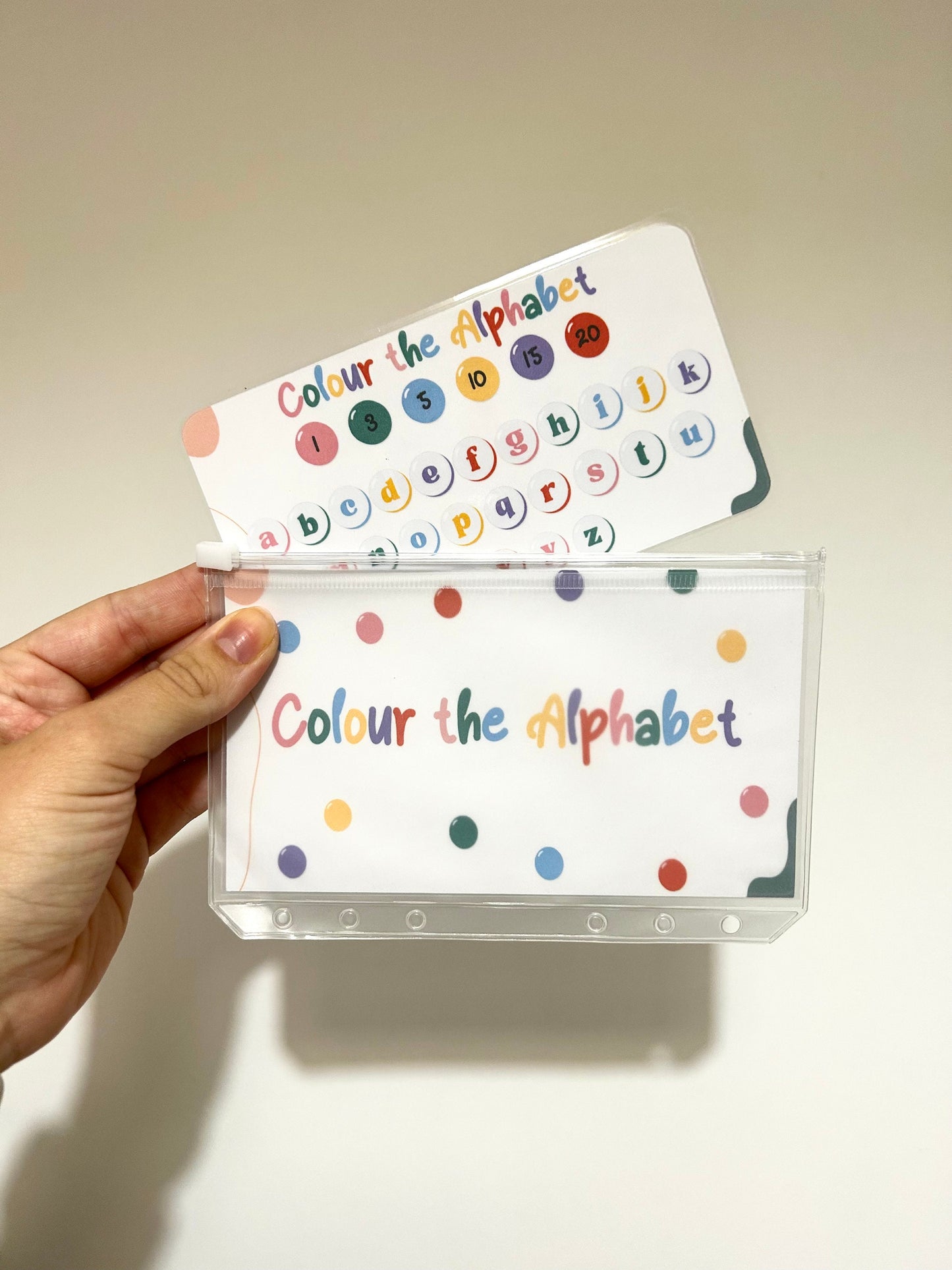 Colour The Alphabet Dice Savings Challenge
