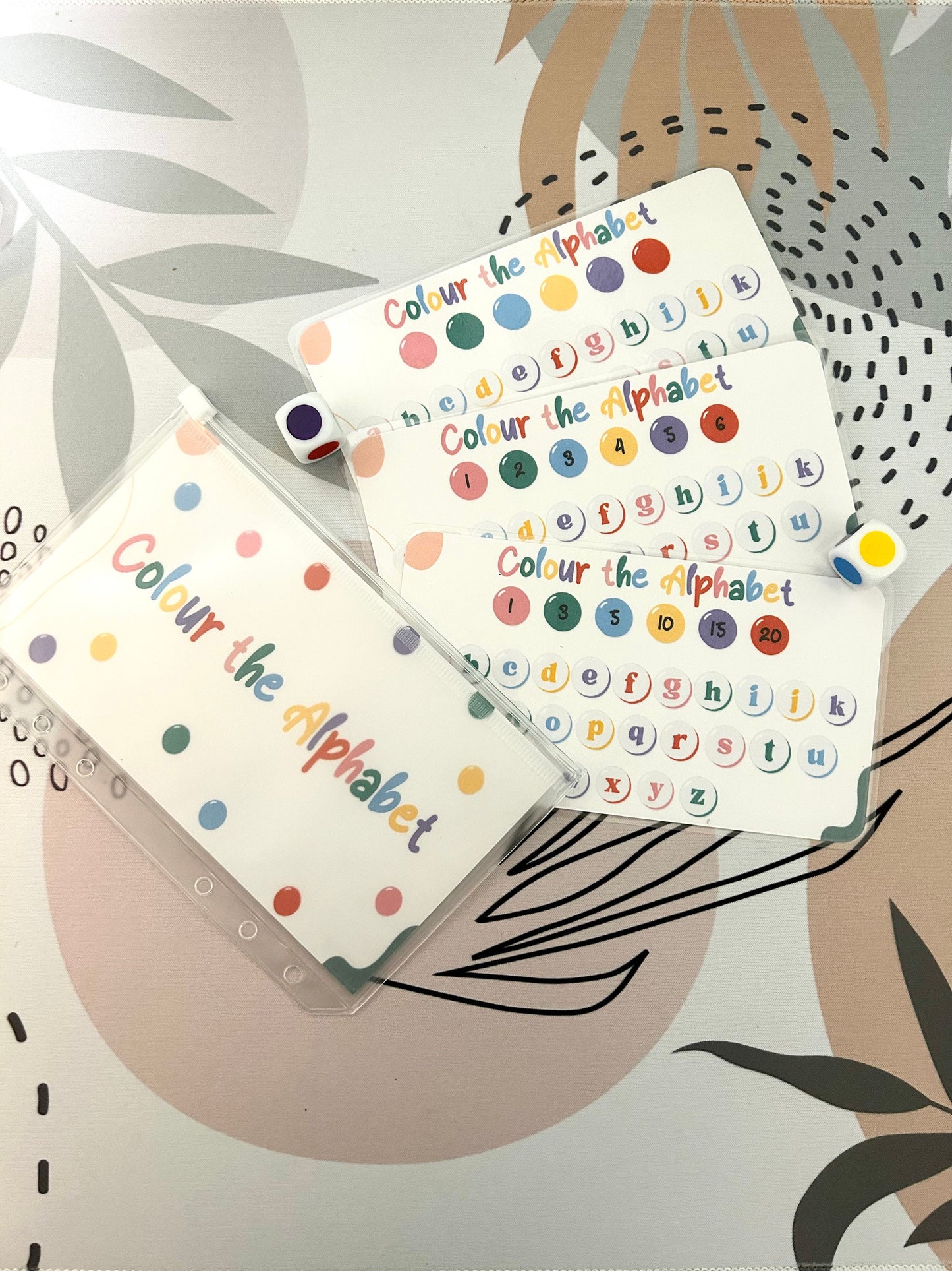 Colour The Alphabet Dice Savings Challenge