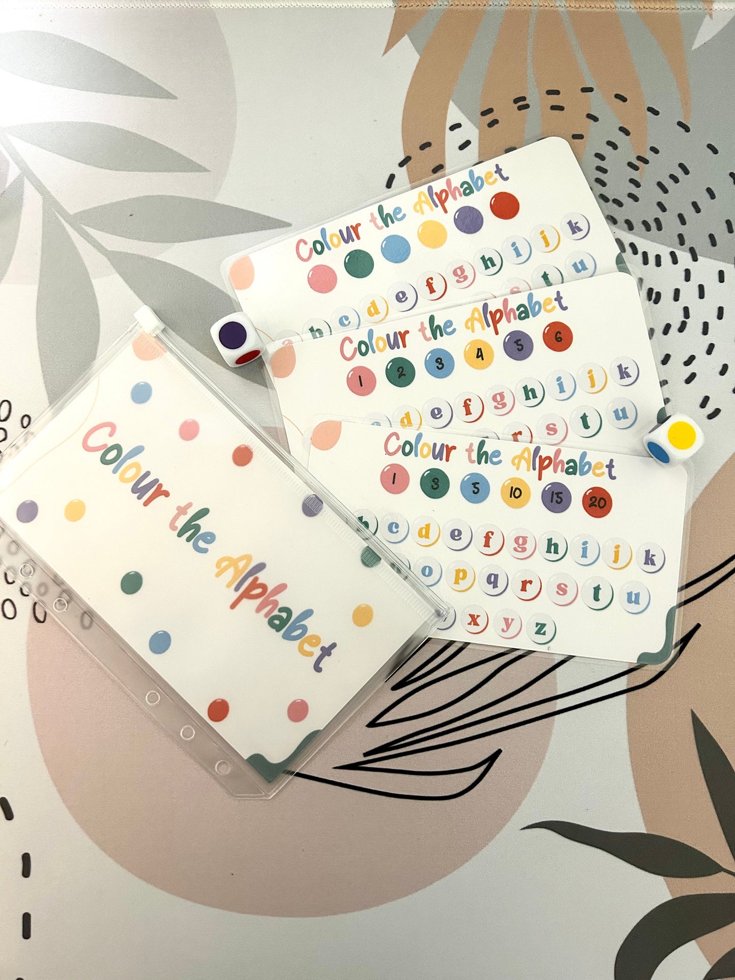 Colour The Alphabet Dice Savings Challenge