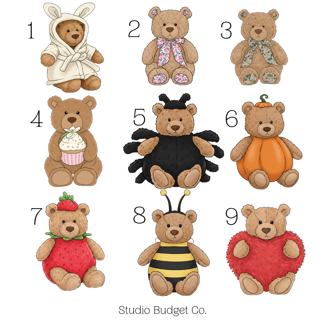 Jelly Bear  Envelopes