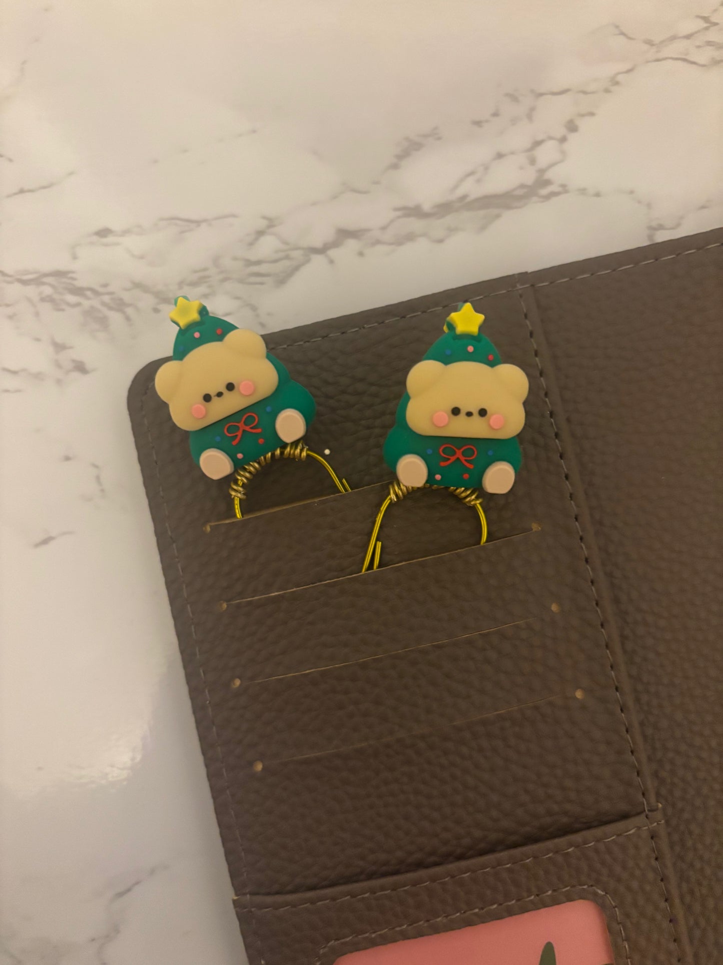 Teddy Tree Binder Charm