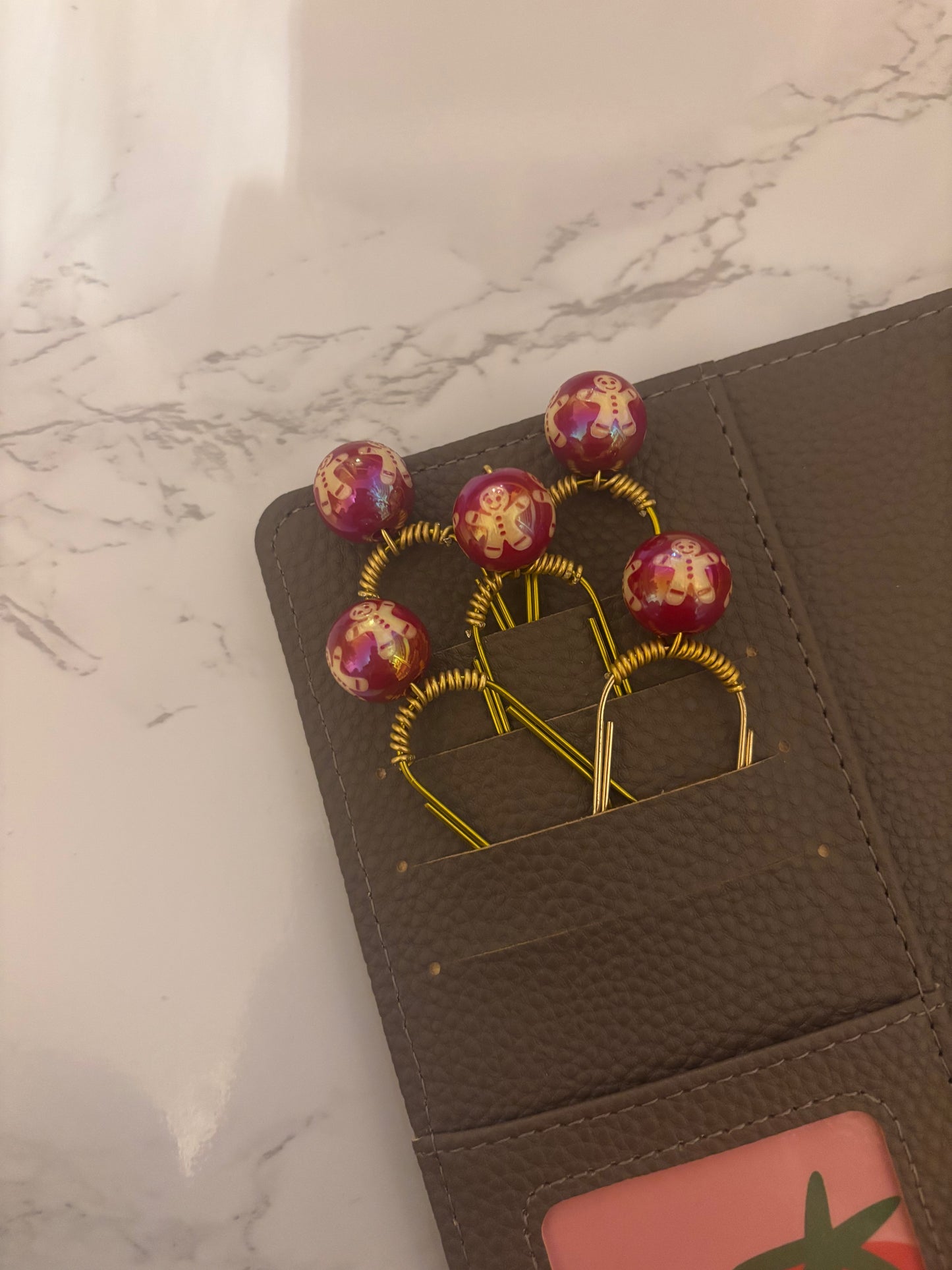 Gingerbread Ball Binder Charm