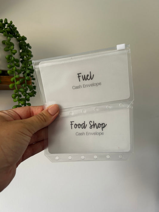 Simple A7 Zip Cash Envelopes
