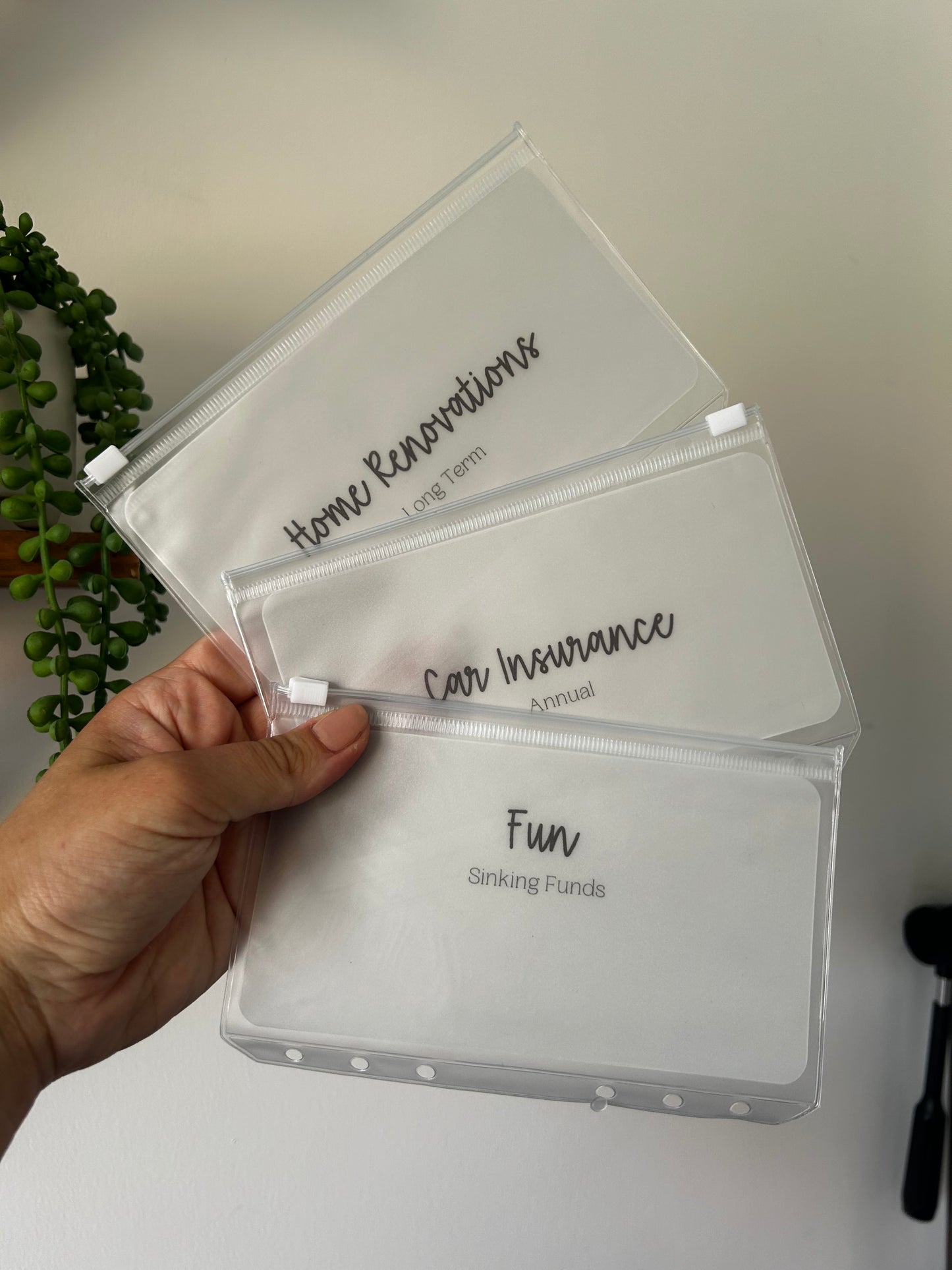 Simple A6 Zip Cash Envelopes