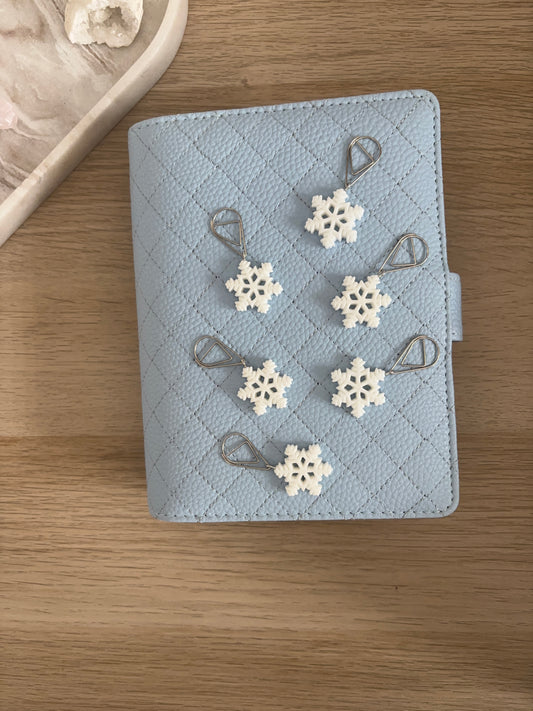 Shimmering Snowflakes Binder Charm