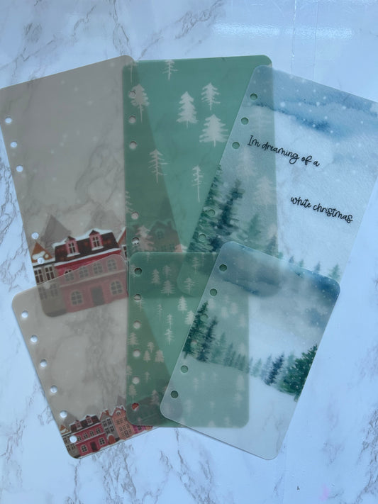 Winter Vellum A6 & A7 Dashboards