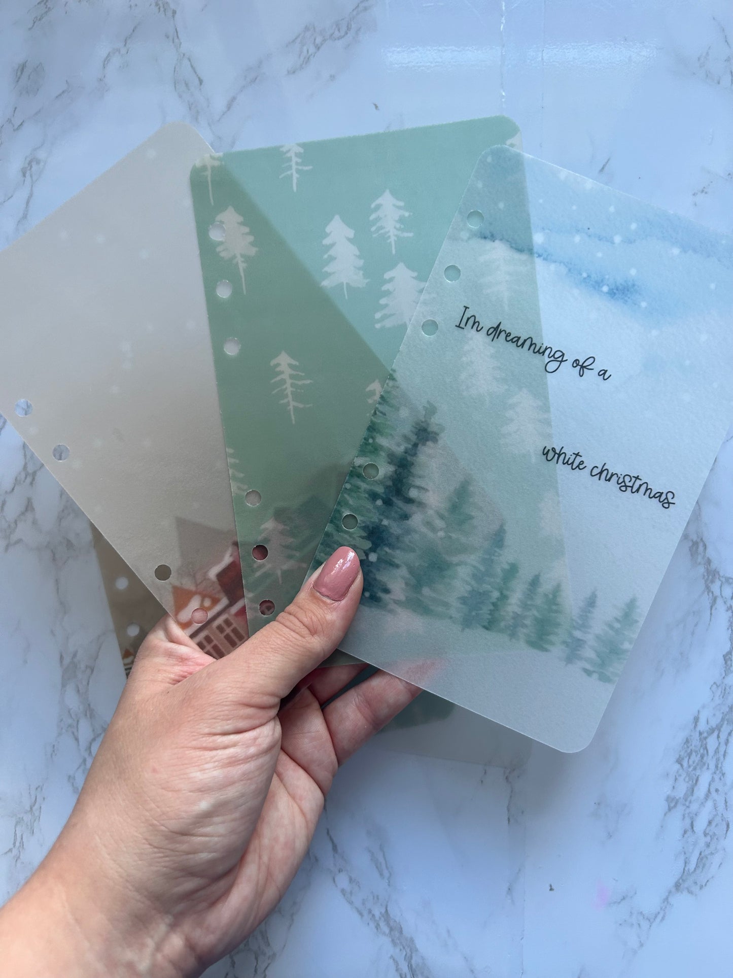 Winter Vellum A6 & A7 Dashboards