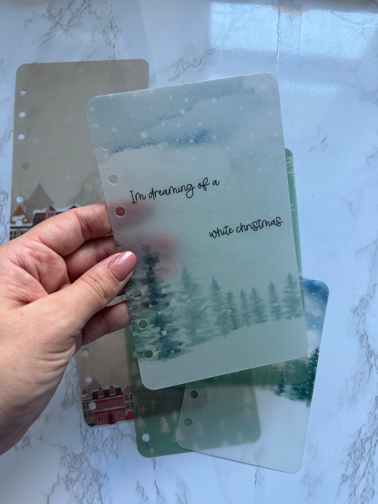 Winter Vellum A6 & A7 Dashboards