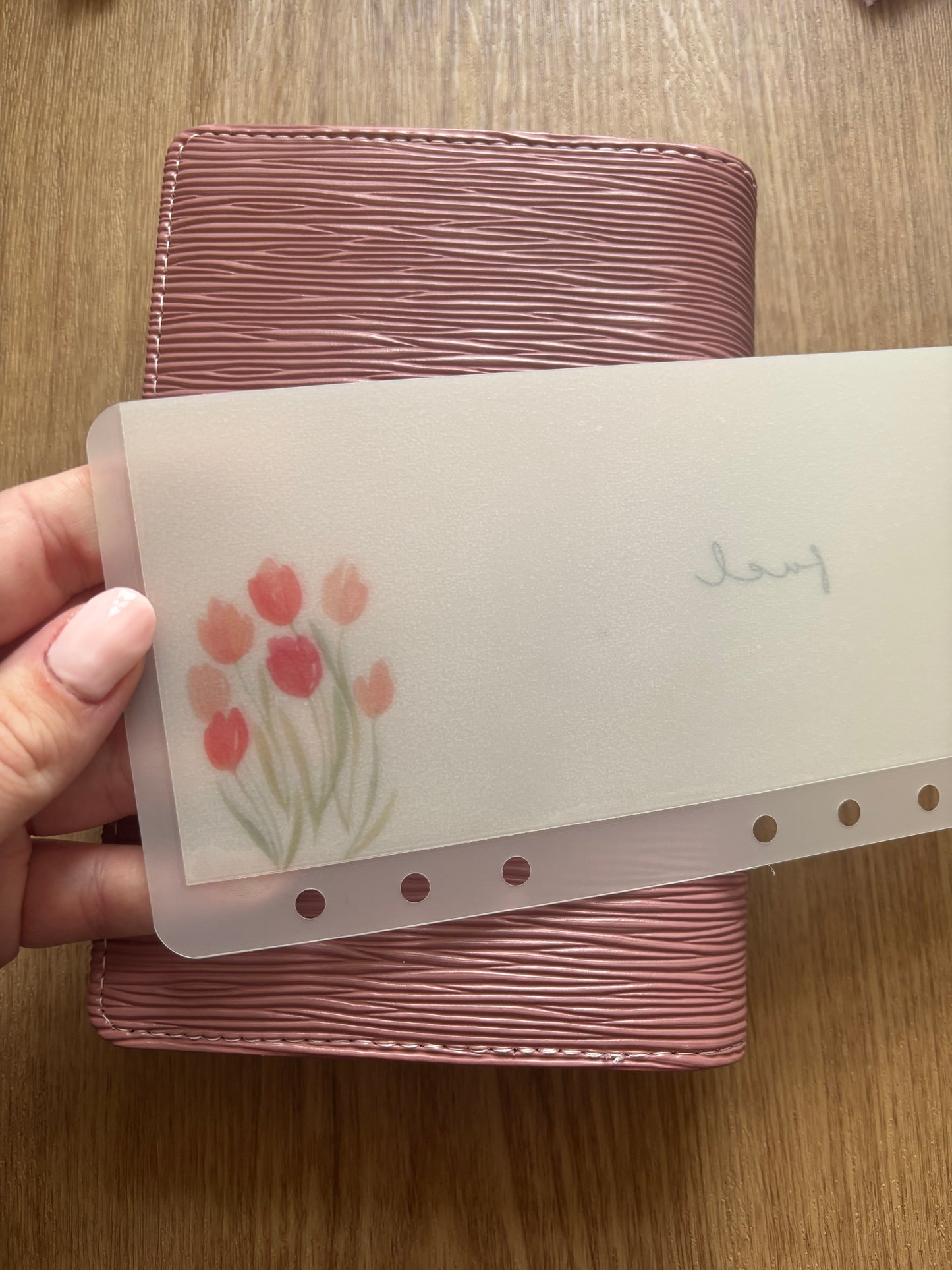 Crimson Petals Vellum Cash Envelopes