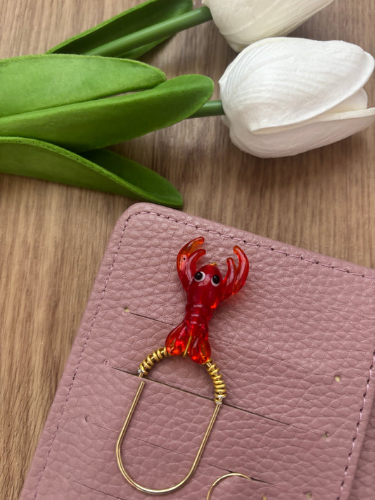 Lobster Love Binder Charm