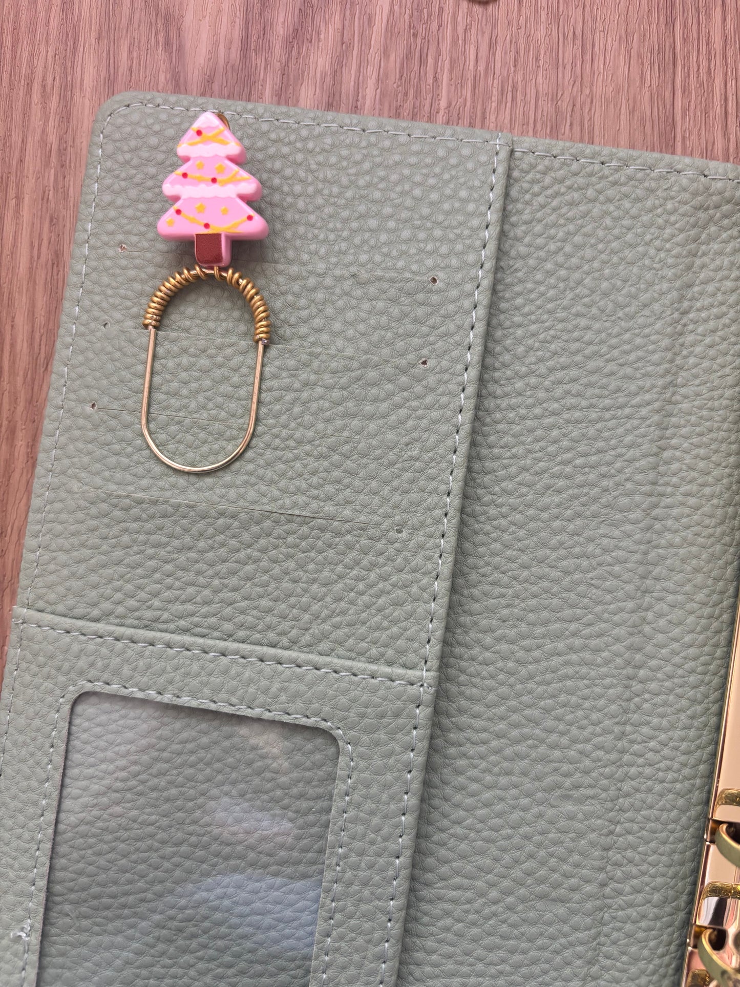 Cotton Candy Christmas Tree Binder Charm