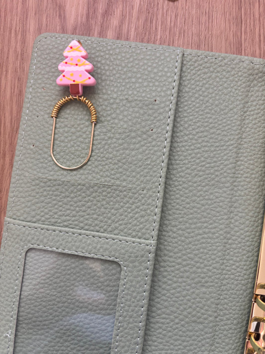 Cotton Candy Christmas Tree Binder Charm
