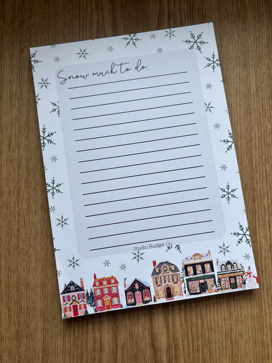 Snow Much To Do A5 Notepad