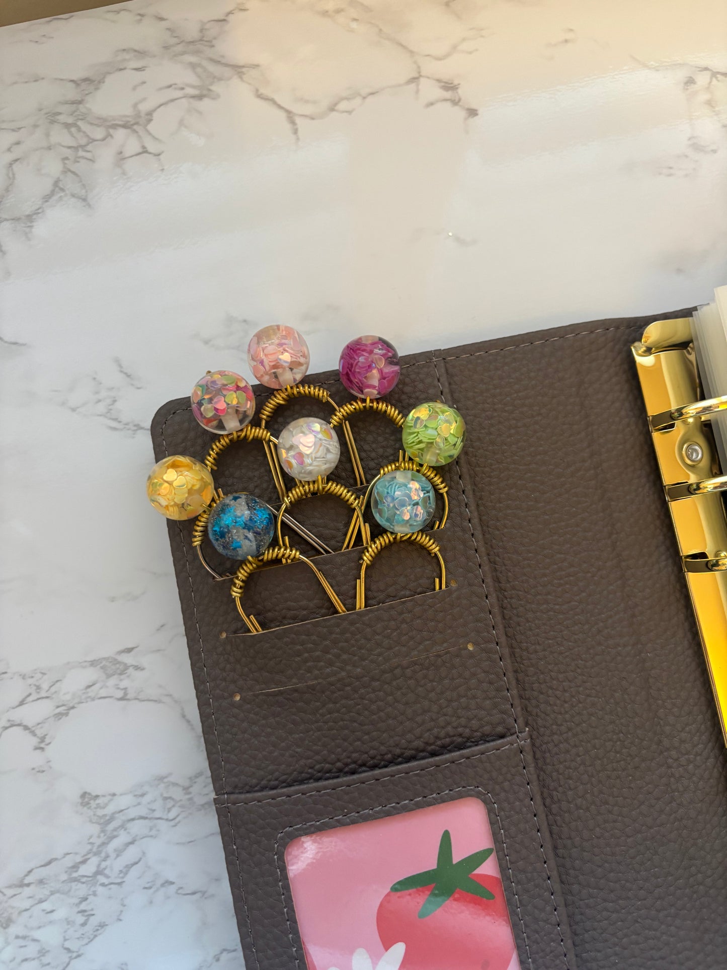 Confetti Burst Binder Charm