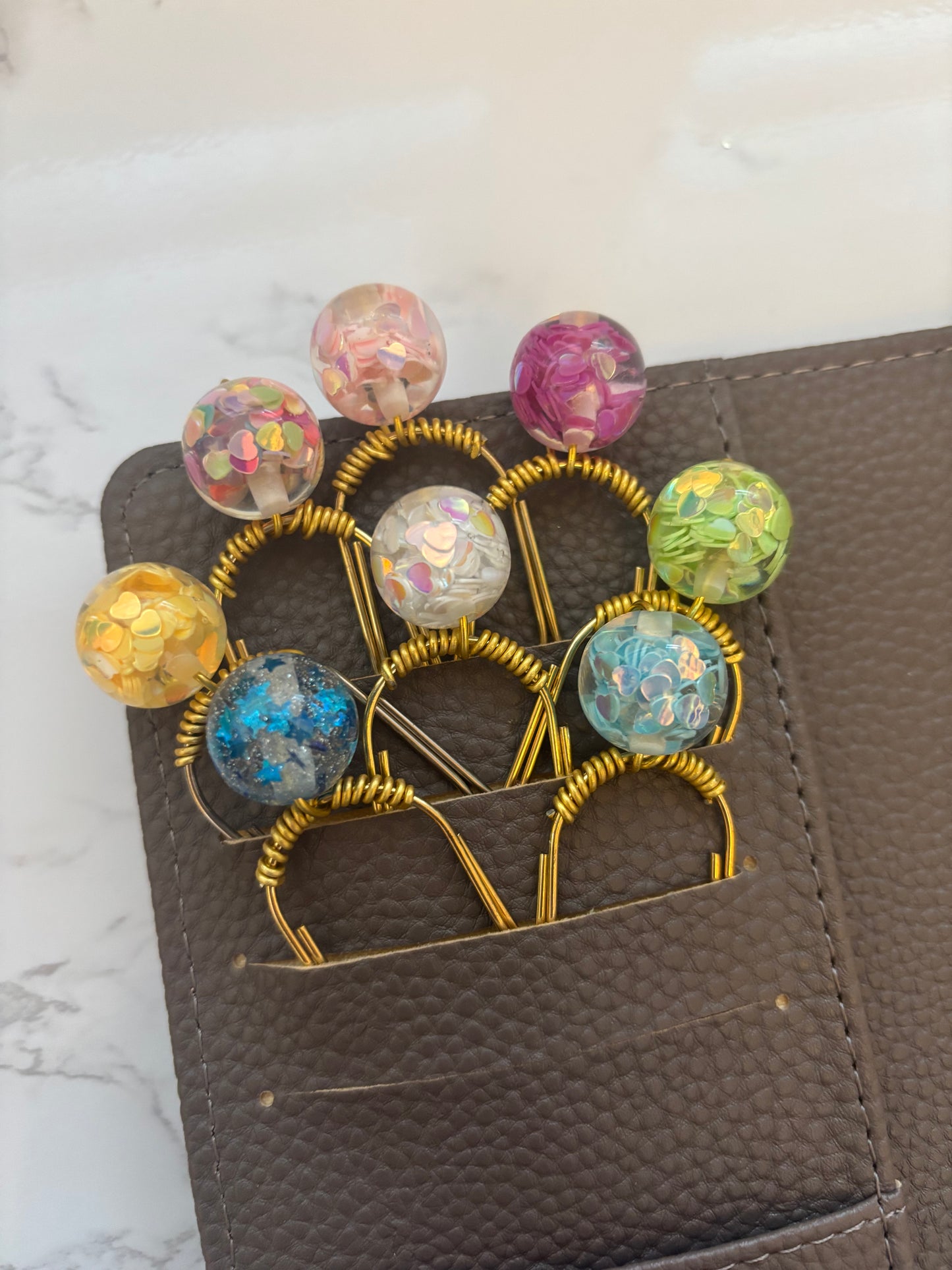 Confetti Burst Binder Charm