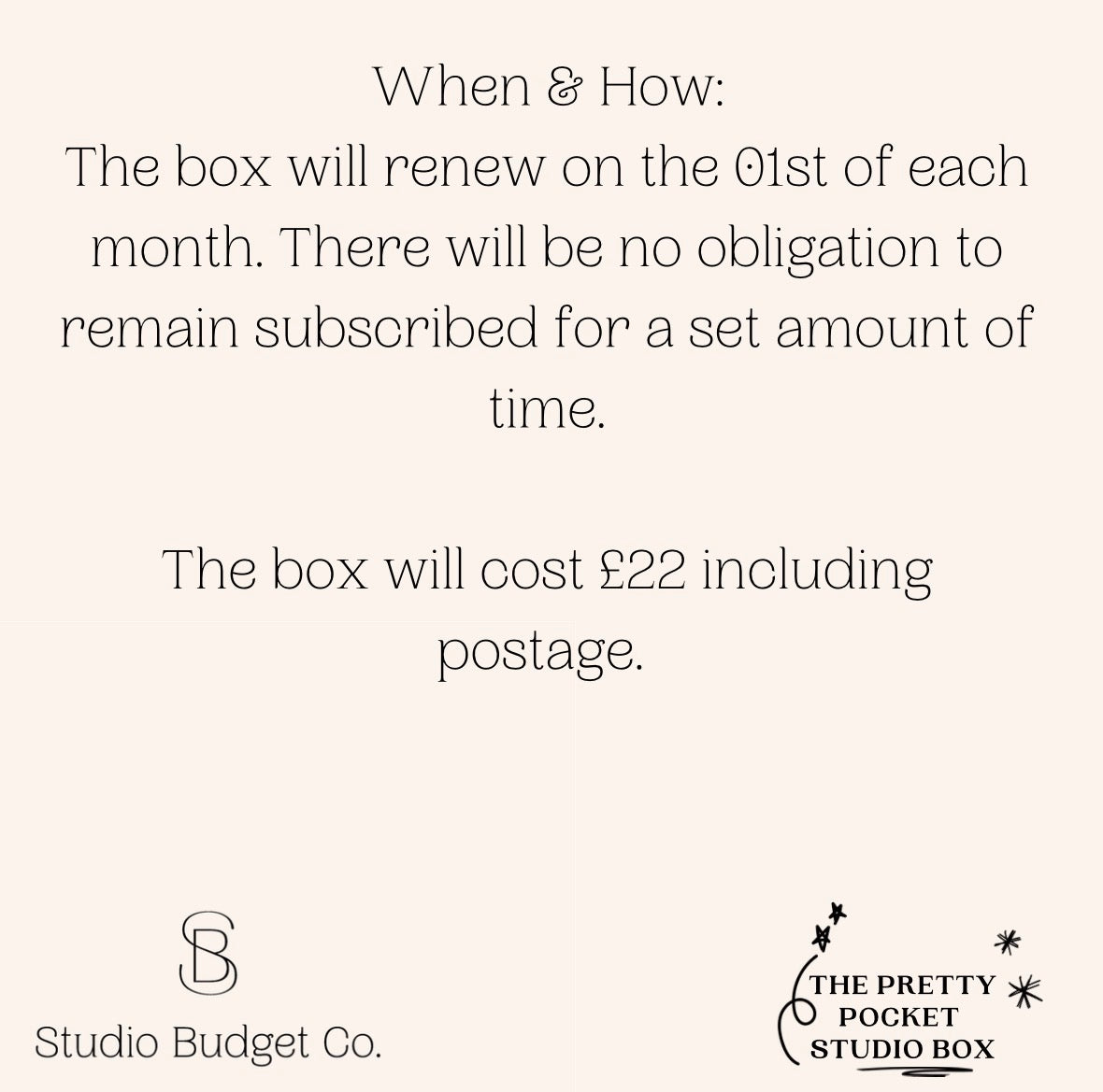 The Pretty Pocket Studio Box Subscription