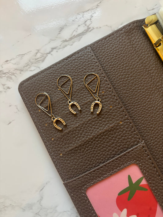 Silver Horse Show Binder Charm