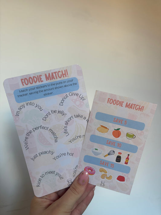 Foodie Match Sticker Challenge