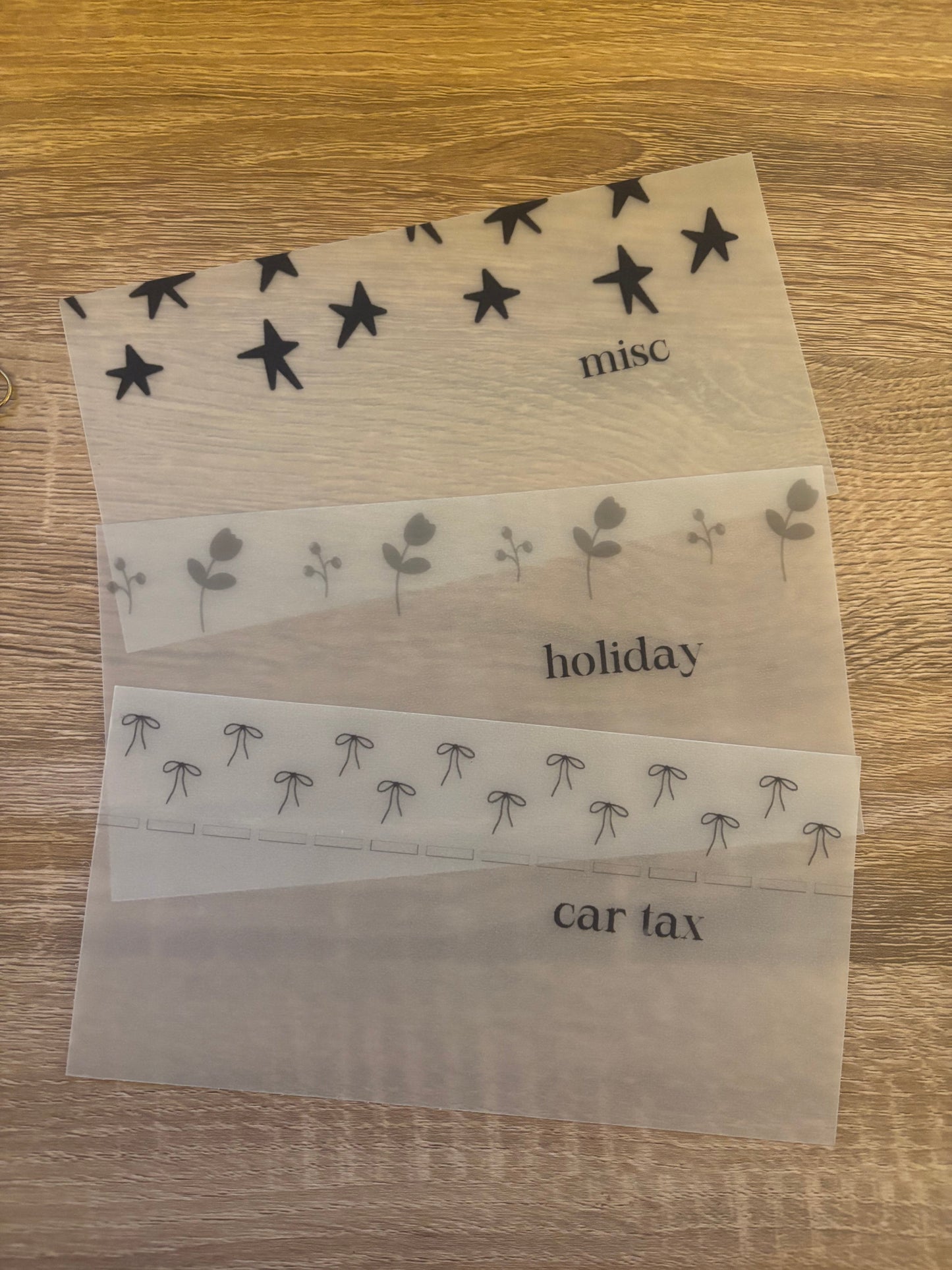 Vellum Matt Envelope Inserts