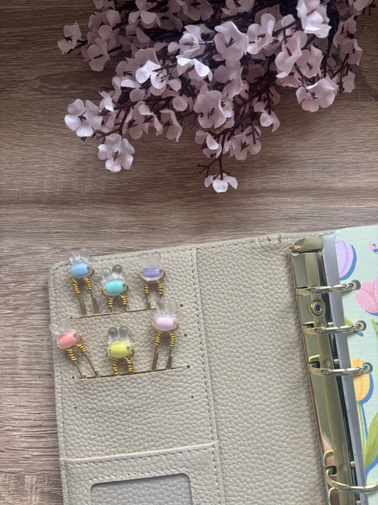 Bunny Bunny Hop Binder Charm