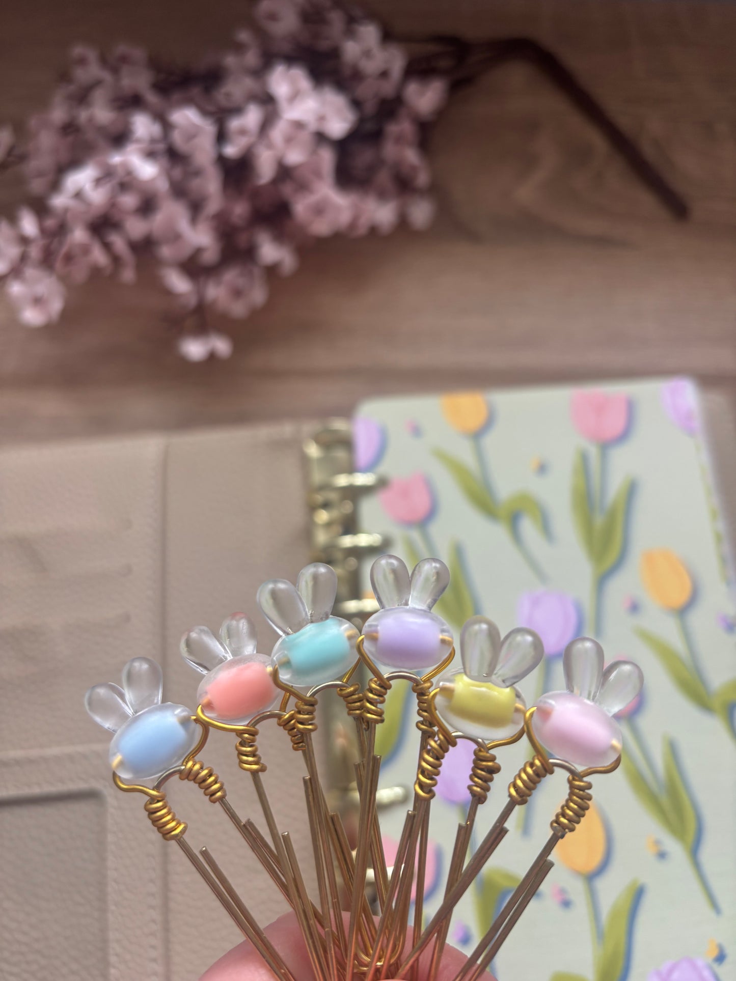 Bunny Bunny Hop Binder Charm