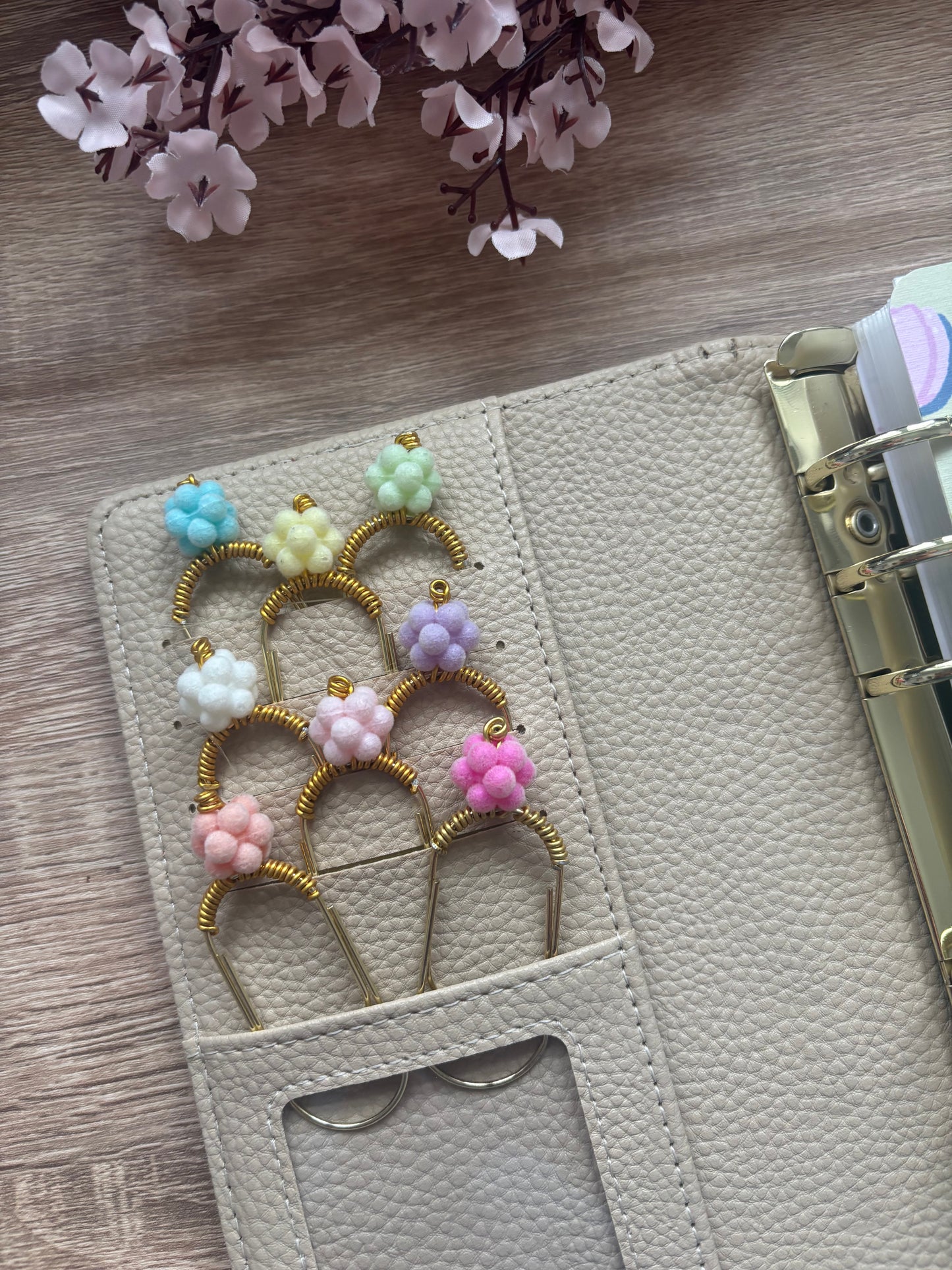 Fluffy Cotton Tails Binder Charm