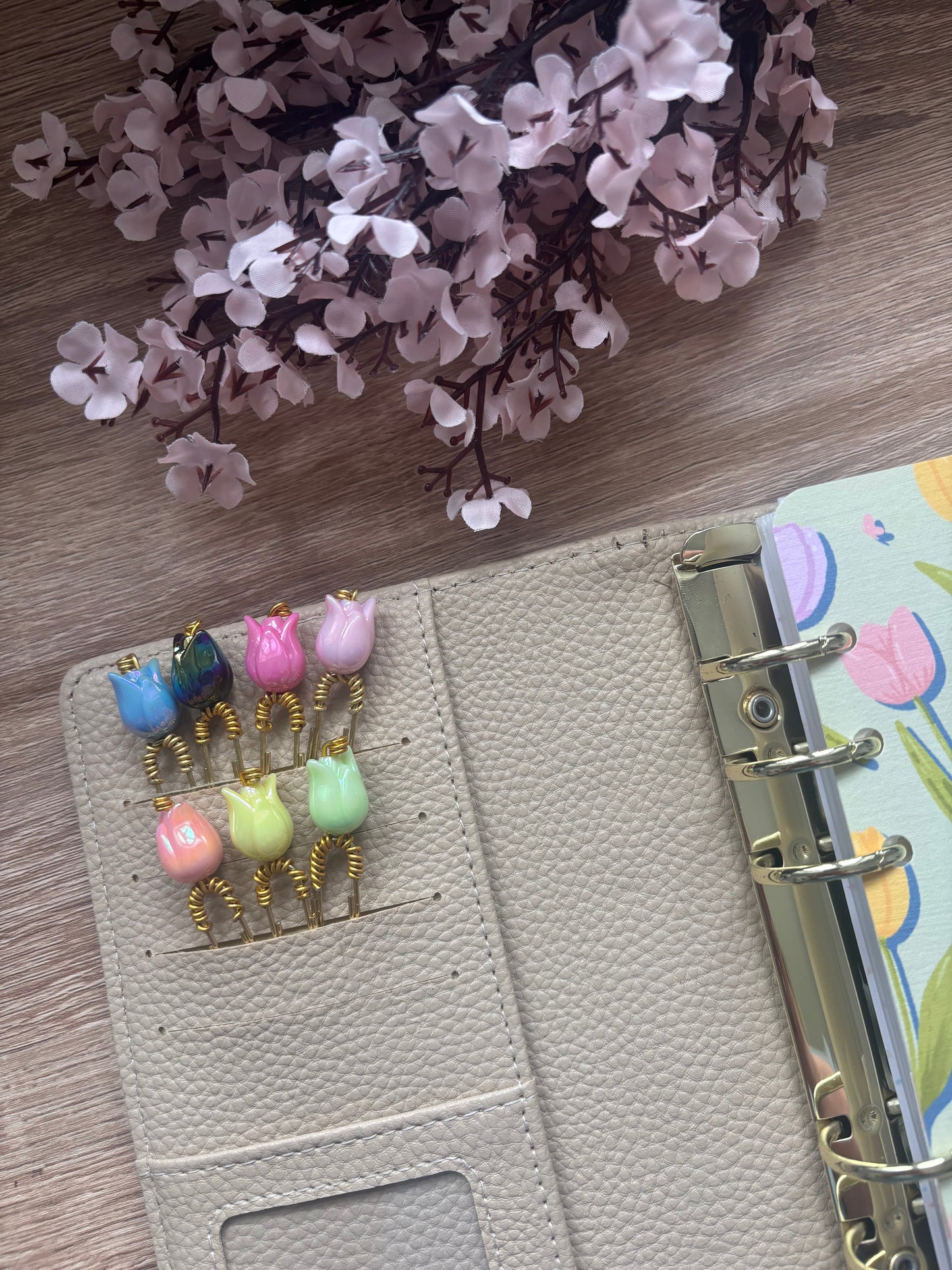 Tulip Bloom Binder Charm