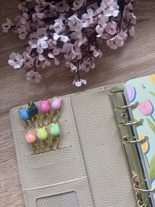 Tulip Bloom Binder Charm