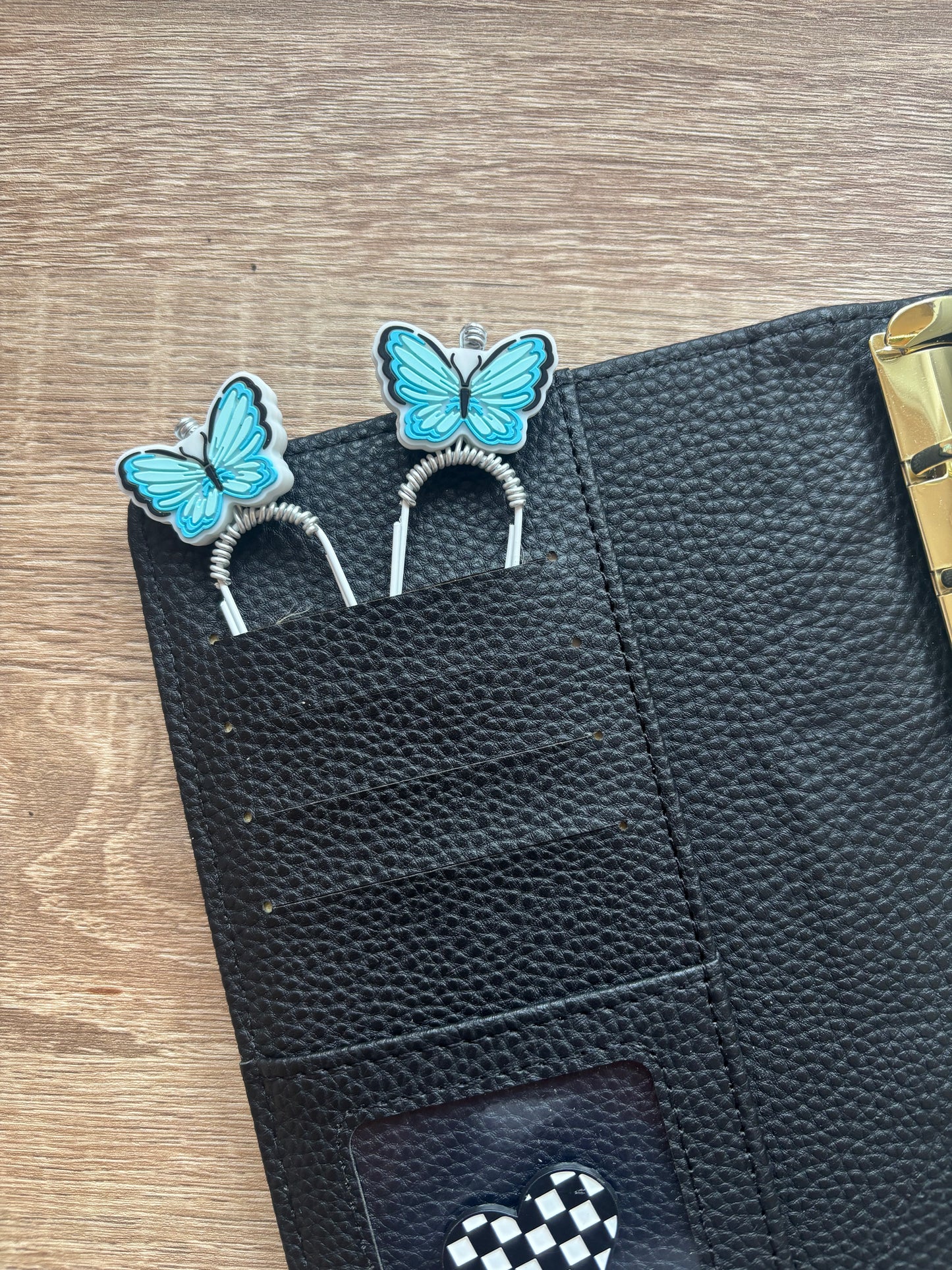 Betty Blue Butterfly Binder Charm