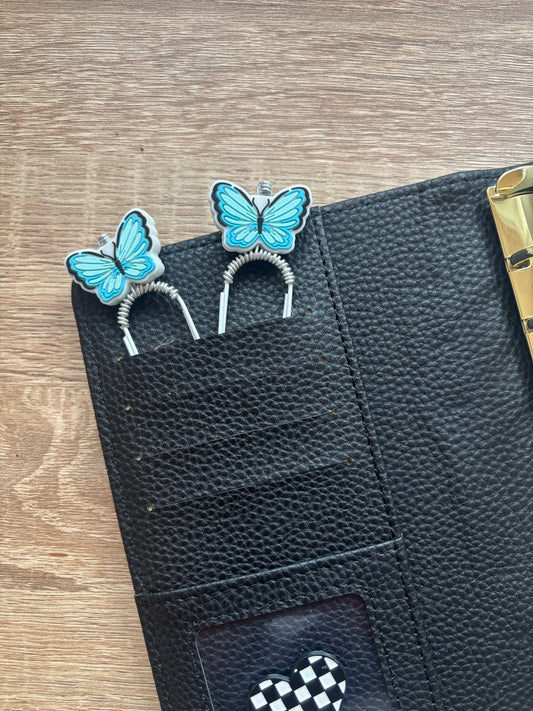 Betty Blue Butterfly Binder Charm