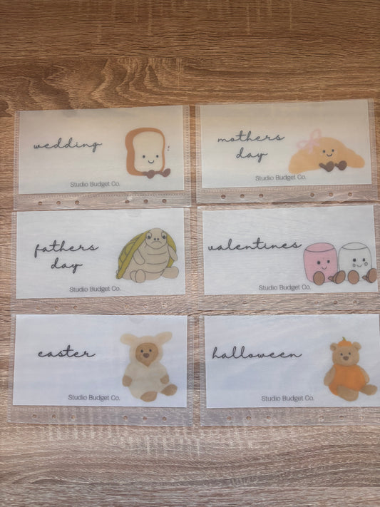 Jelly Bear Seasonal Event Envelopes