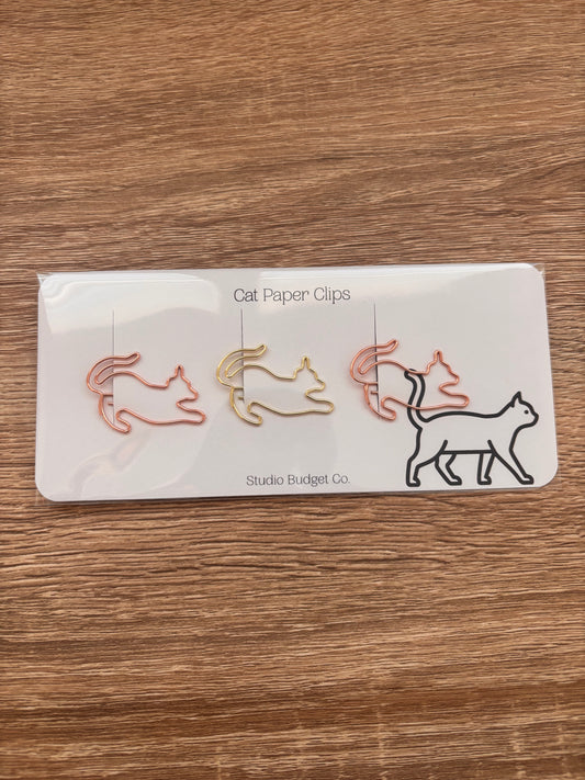 Cat Paper Clips 3 Pack