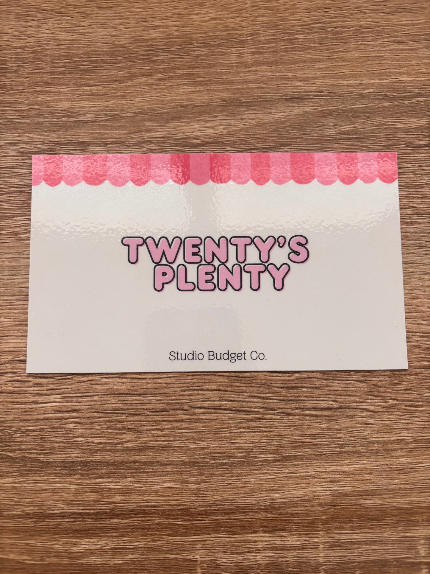 Twenty's Plenty Savings Challenge