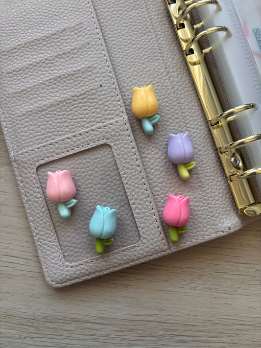 Tulip In Bloom Binder Magnet