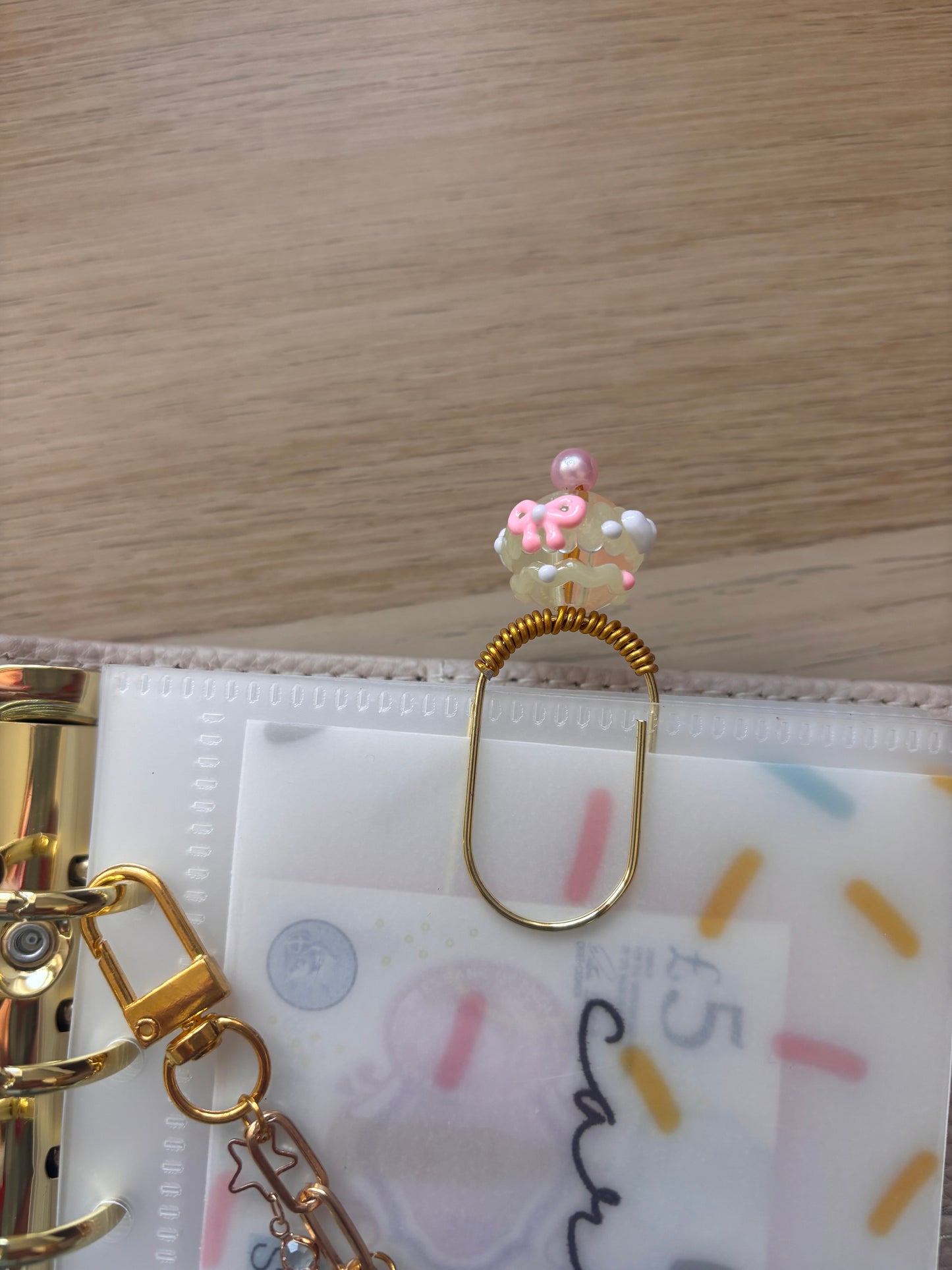 Bows & Hearts Binder Charm