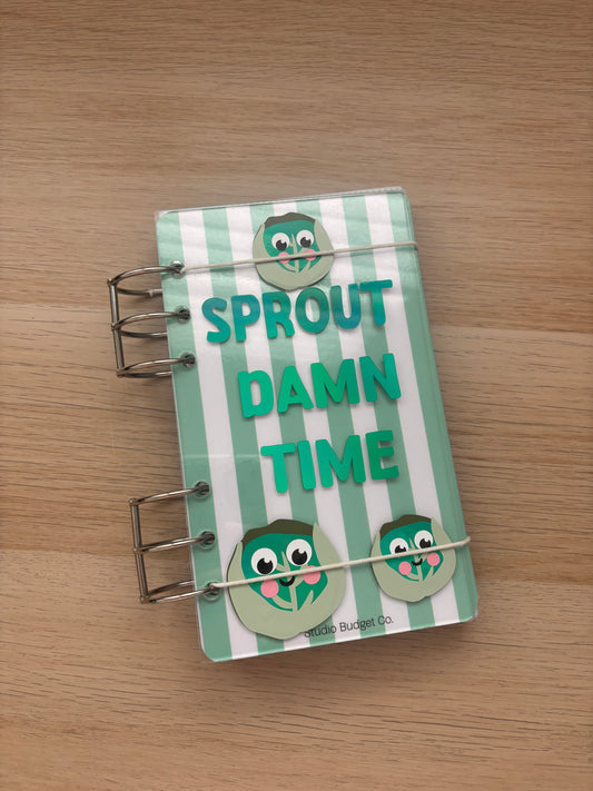 Sprout Damn Time Acrylic Savings Challenge Binder