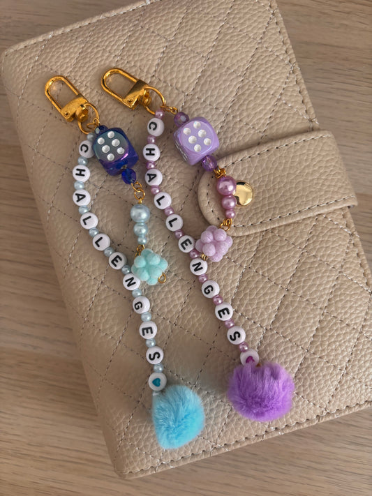 Challenge Dice Binder Key Ring