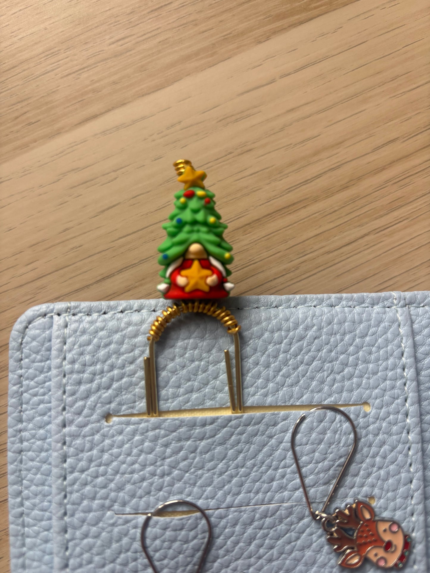 Gnome Christmas Tree Binder Charm