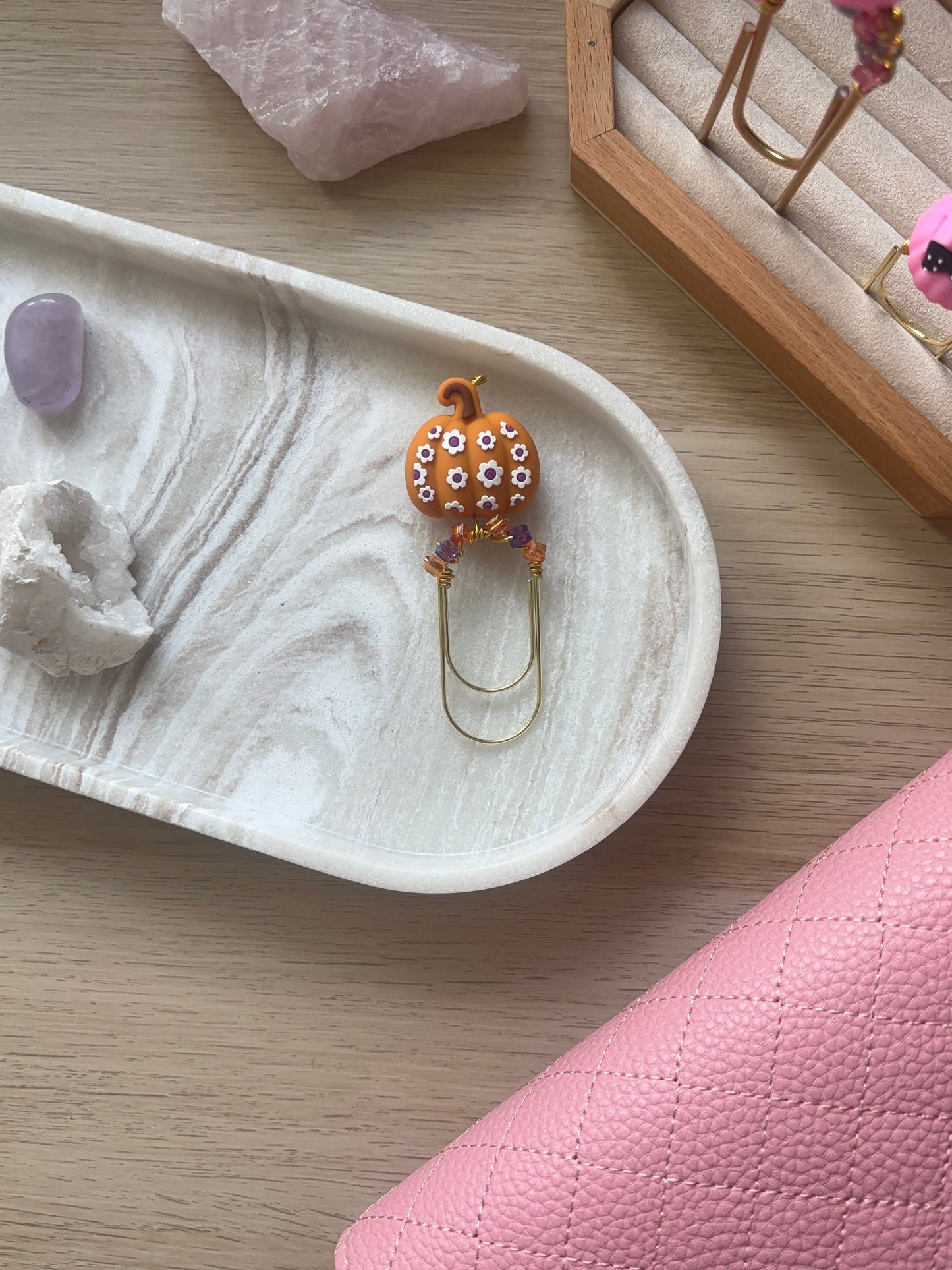 Pretty Pumpkin Binder Charm